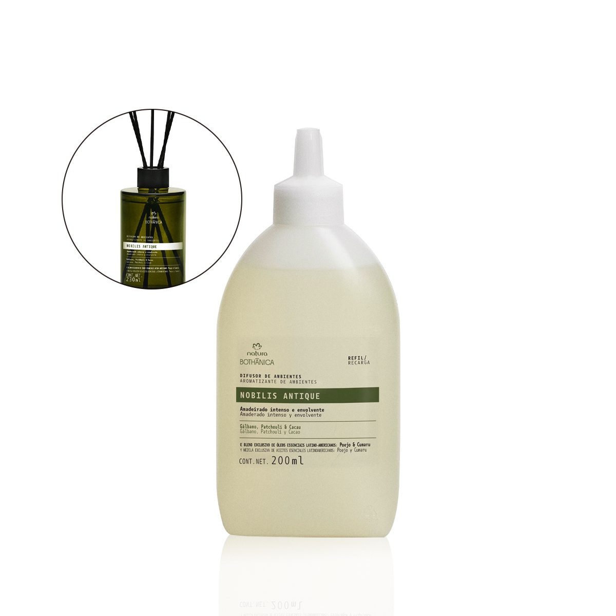 Refil Difusor De Ambiente Natura Bothanica Nobilis Antique 230 ml