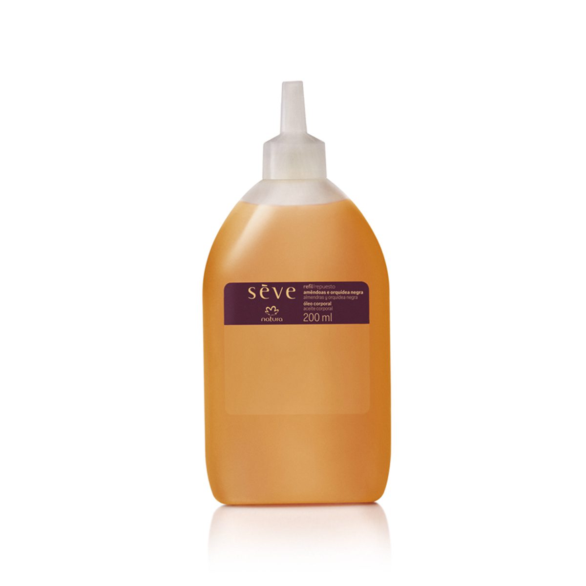 Refil Oleo Desodorante Corporal Seve Amendoas E Orquidea Negra 200 ml