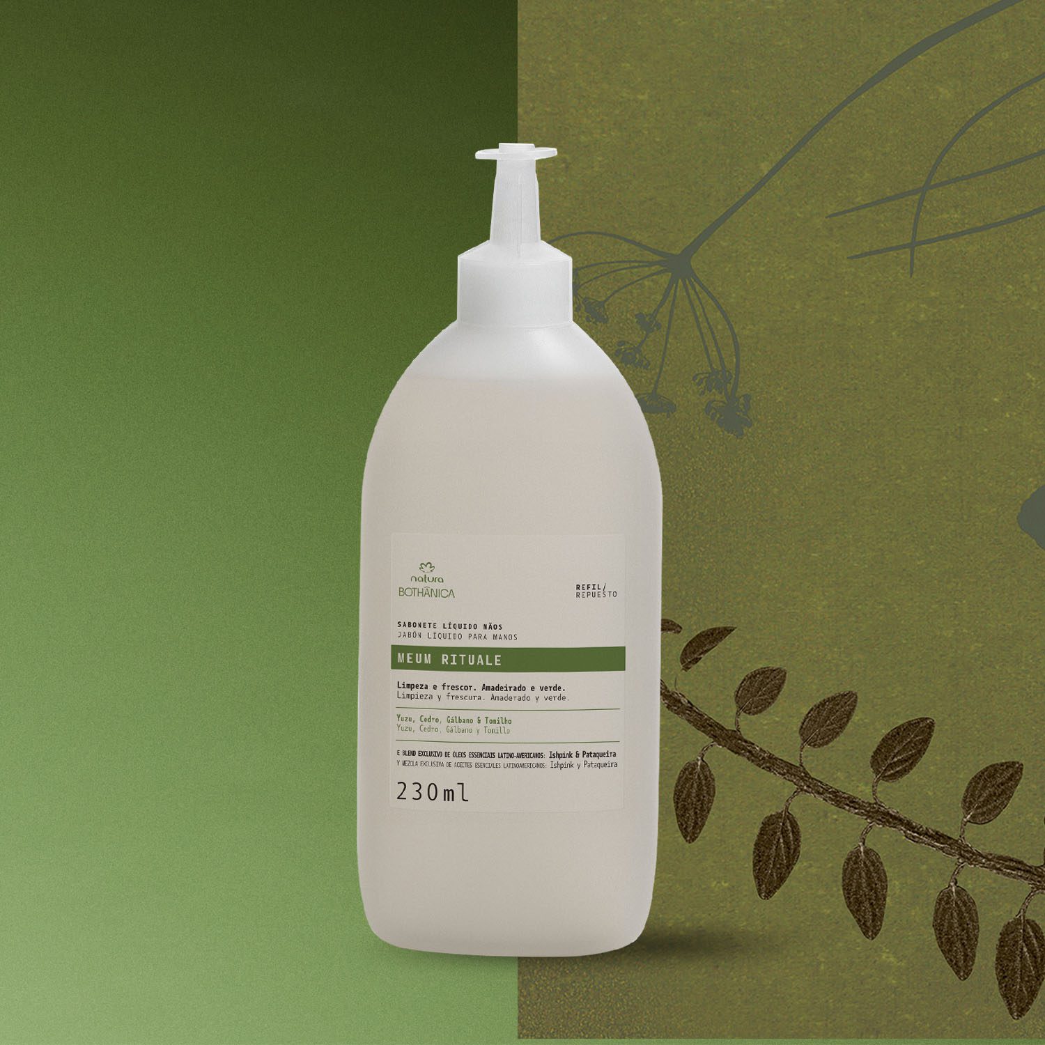 Refil Sabonete Liquido Para Maos Bothanica Meum Rituale 230 ml