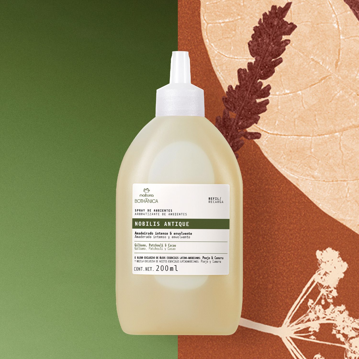 Refil Spray de Ambientes Bothânica Nobilis Antique 200 ml