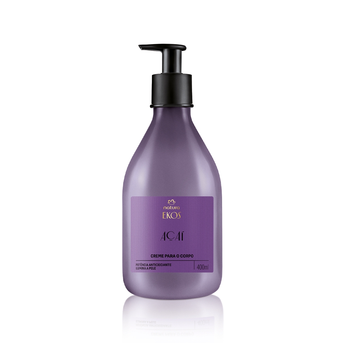 Creme Desodorante Hidratante Para O Corpo Ekos Acai 400 ml 4 Pele radiante após uso do creme Ekos Açaí