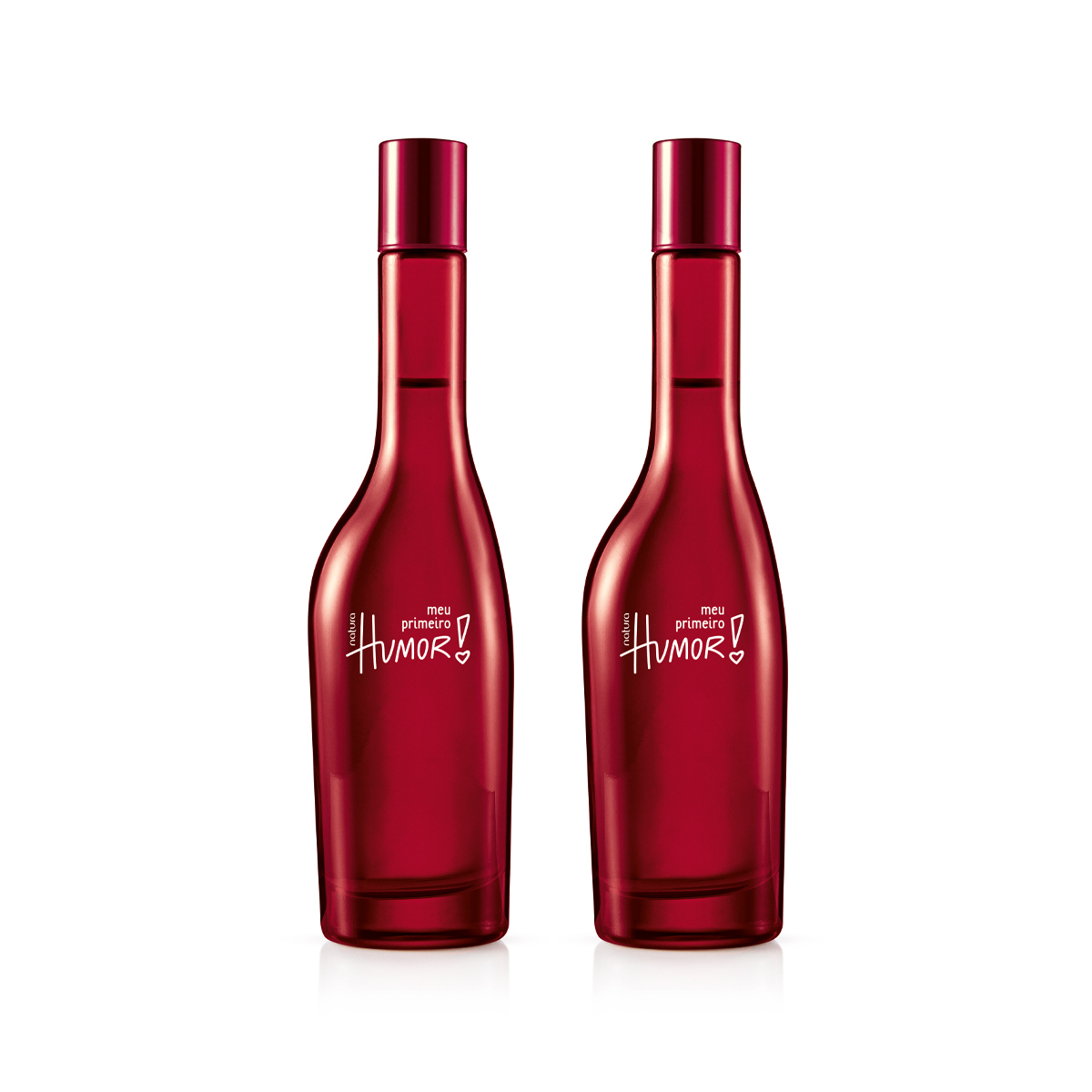 Kit Meu Primeiro Humor Feminino 75 ml 2 Unidades 2 Un De 75 ml 4 Close-up do frasco Meu Primeiro Humor, mostrando design vibrante