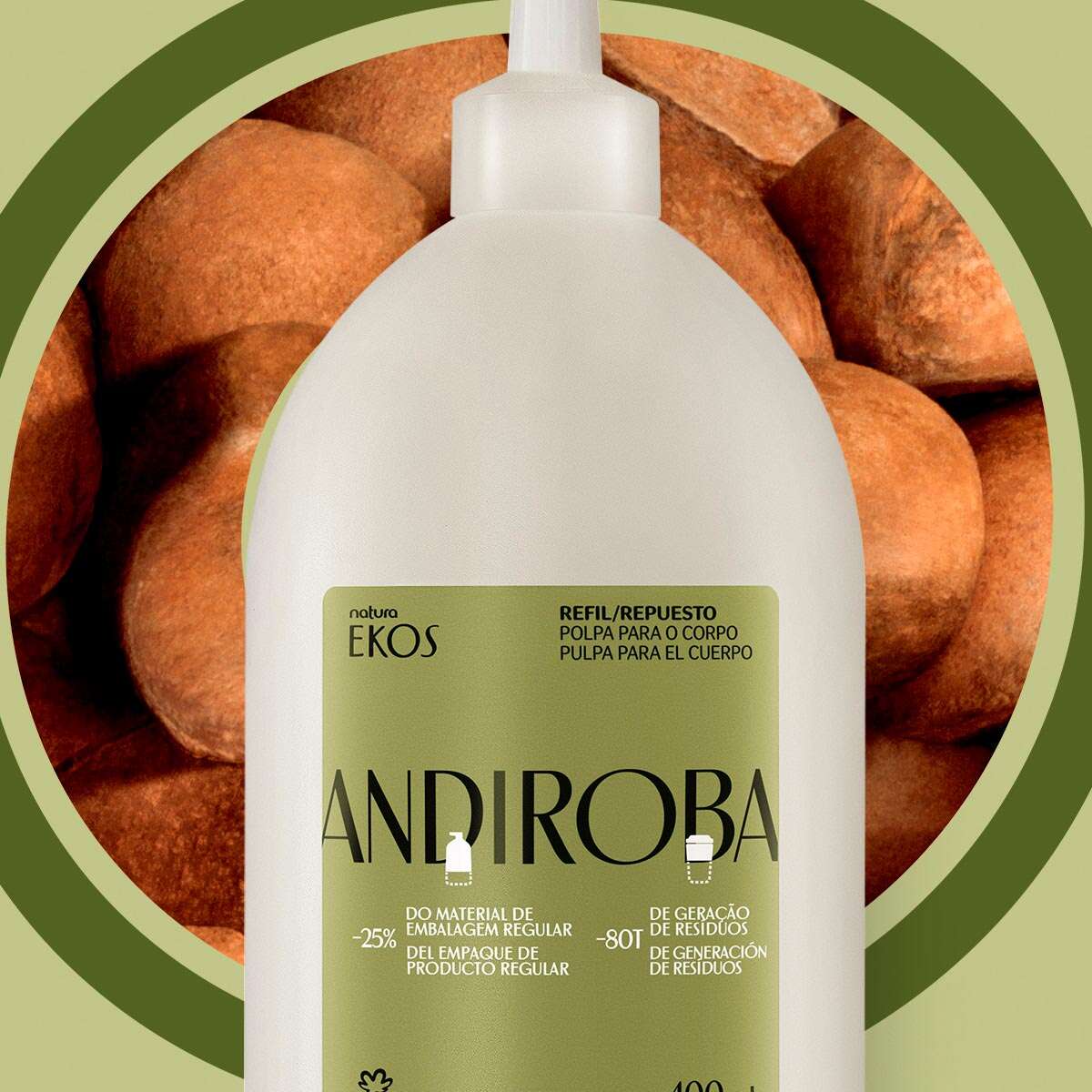 Textura cremosa do produto Andiroba Ekos