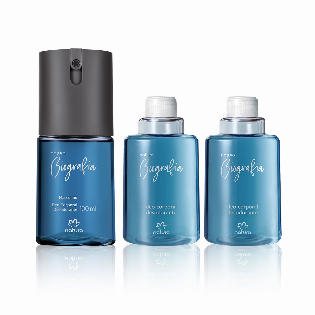 Kit Desodorante Spray Corporal Biografia Masculino (3 produtos) 4 Detalhe do produto Biografia Masculino 1