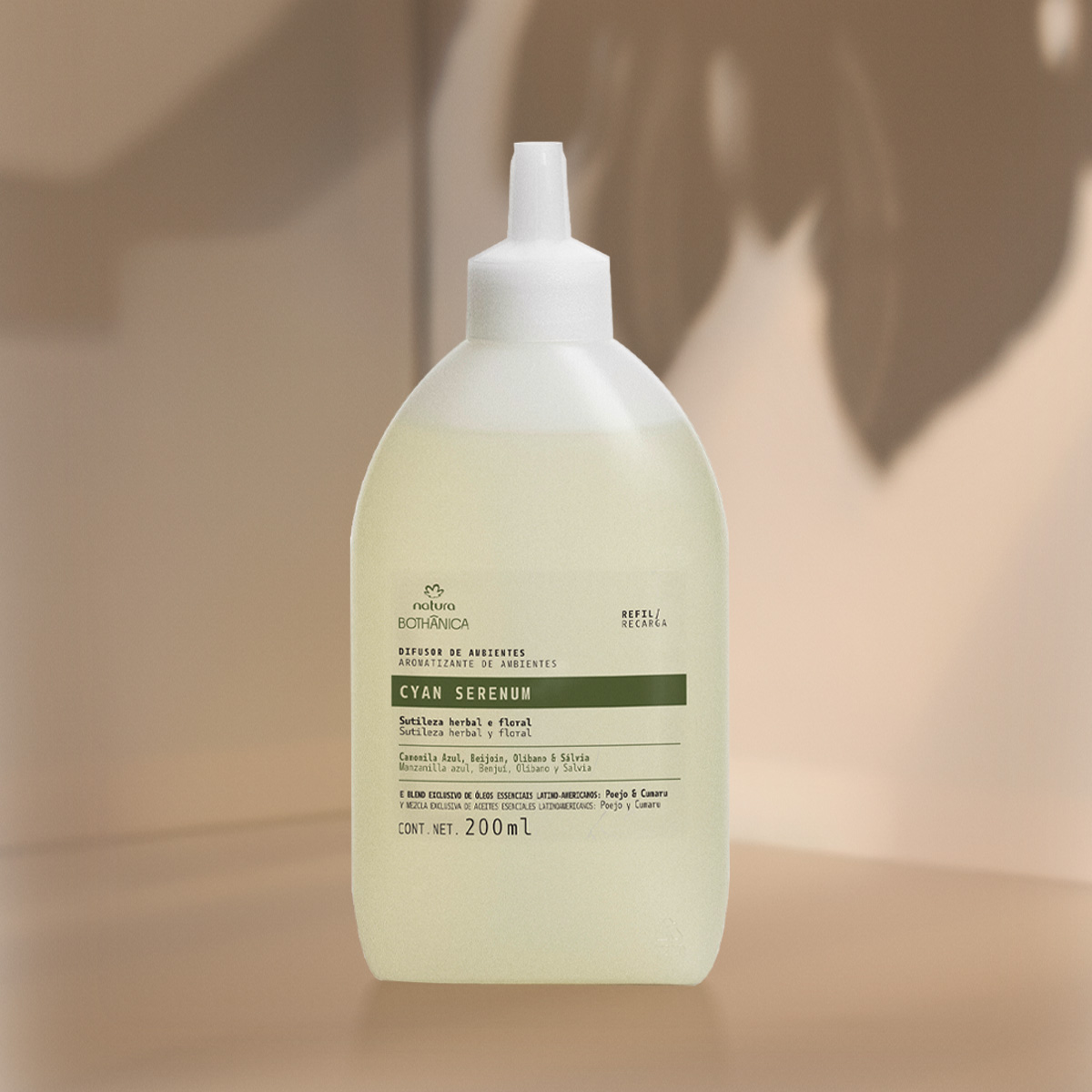 Ingredientes e embalagem do Refil Natura