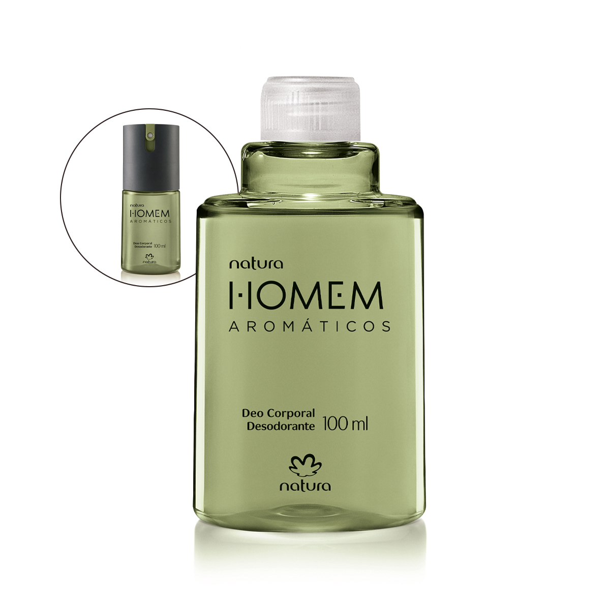 Detalhe do produto Refil Desodorante Corporal Natura Homem Aromáticos