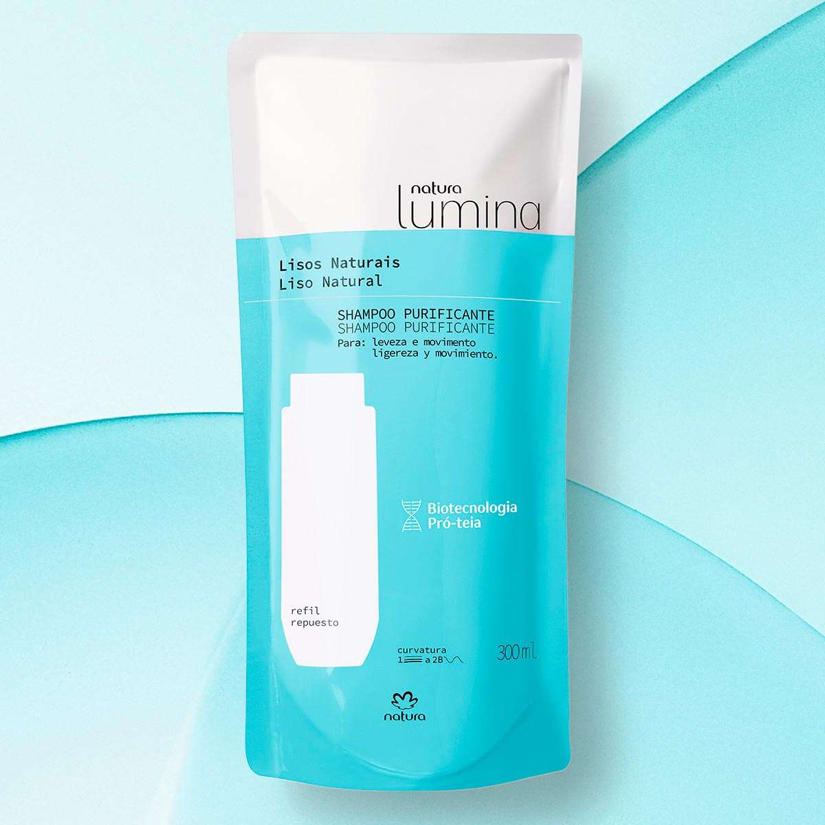 Shampoo Lumina embalagem detalhada