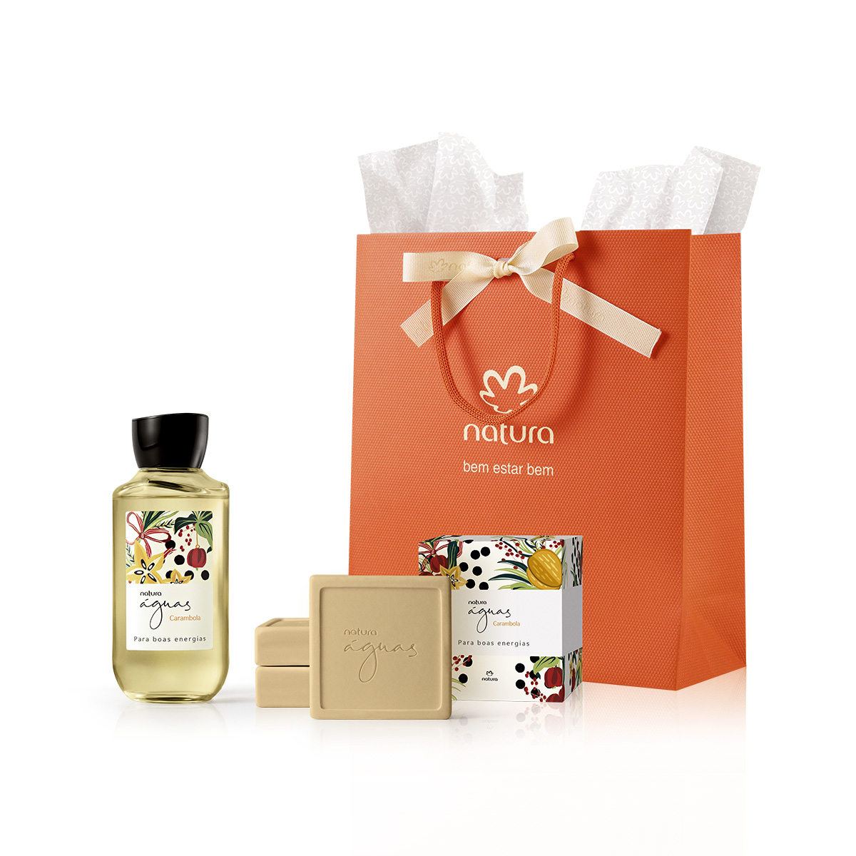 Presente Natura Águas Carambola para Boas Energias (2 produtos) 4 Detalhe do desodorante colônia Carambola