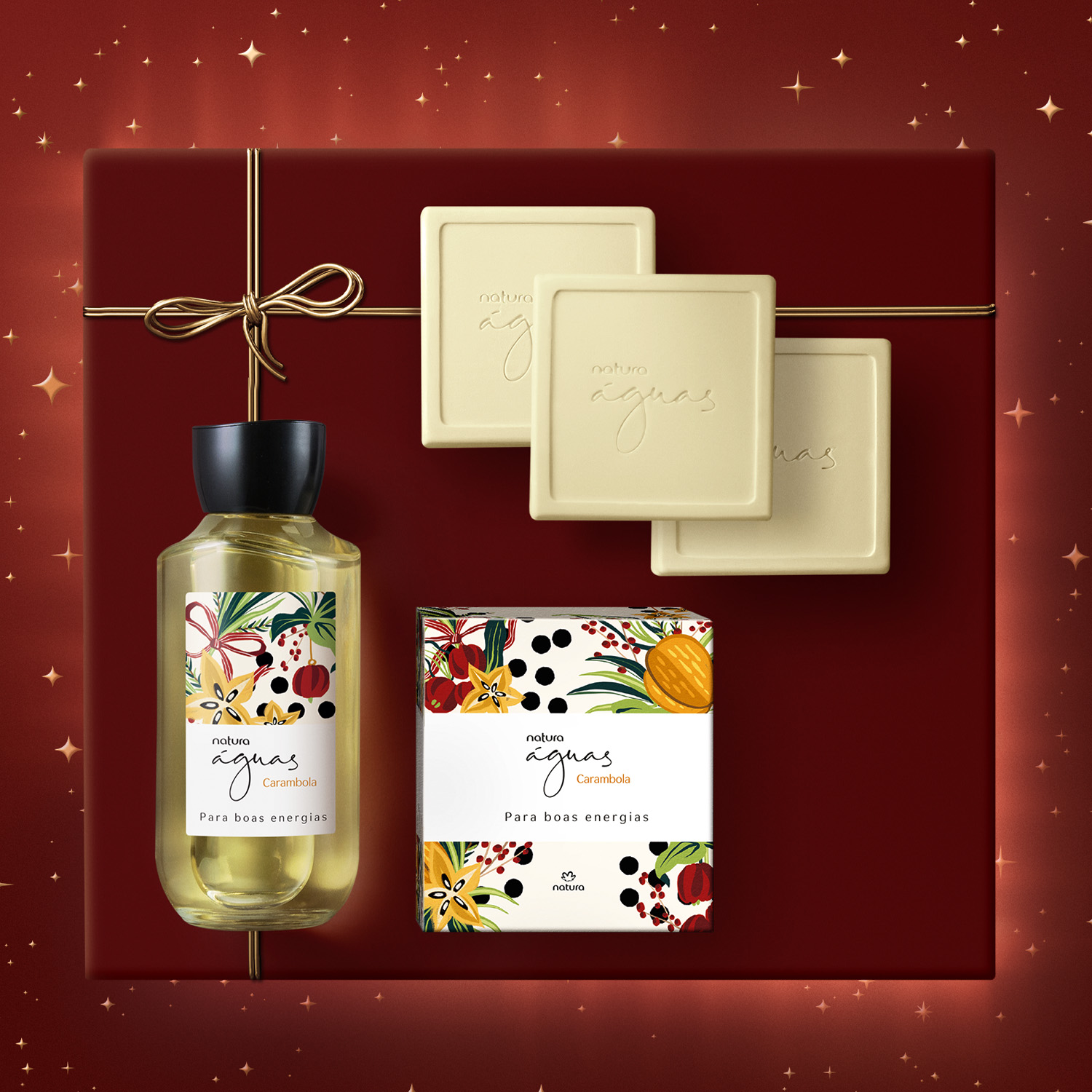 Presente Natura Águas Carambola para Boas Energias (2 produtos) 3 Vista mobile do kit Natura Carambola