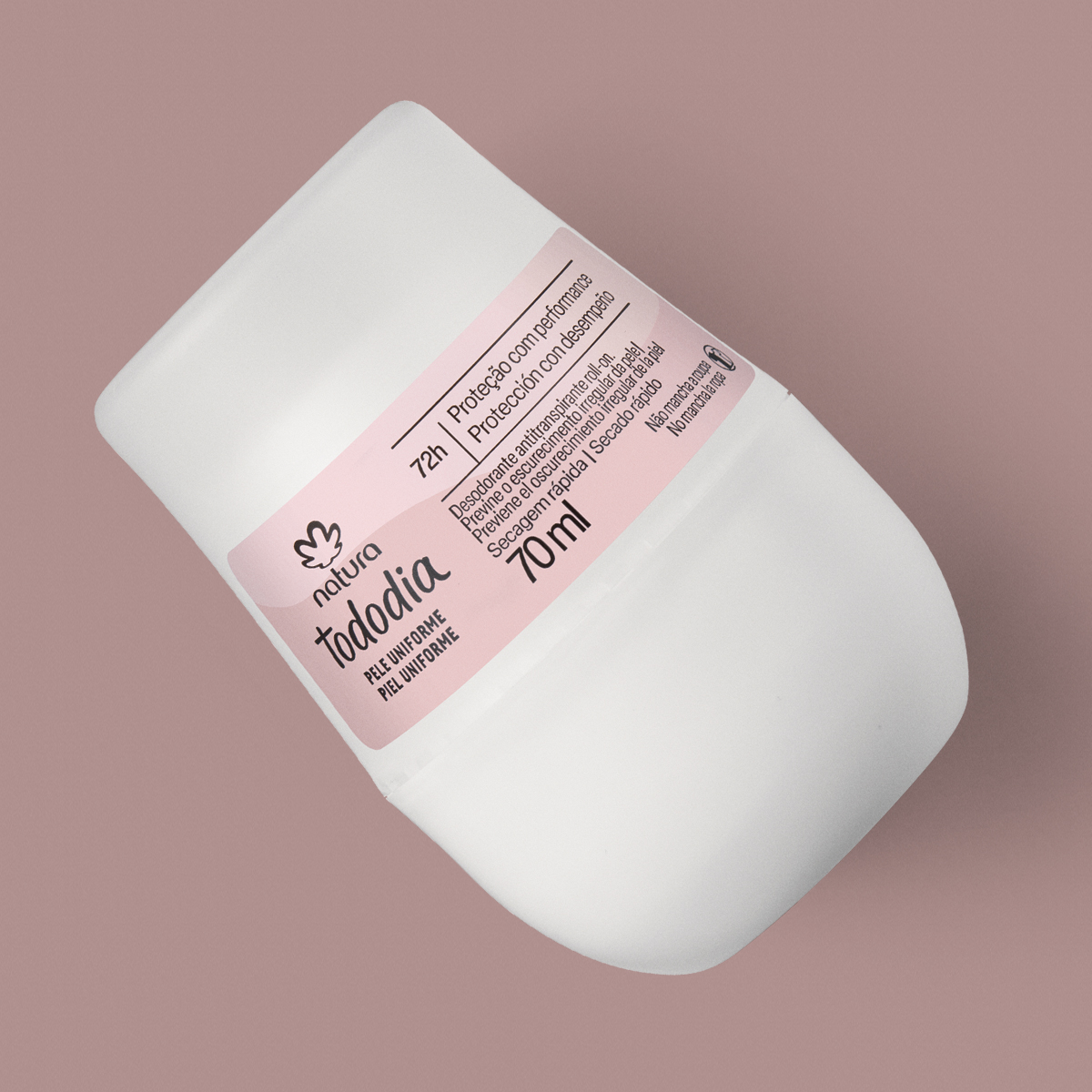Detalhe da embalagem e benefícios do produto