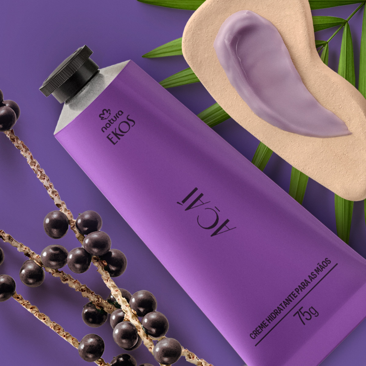 Outra visão do Creme Hidratante para Mãos Ekos Açaí