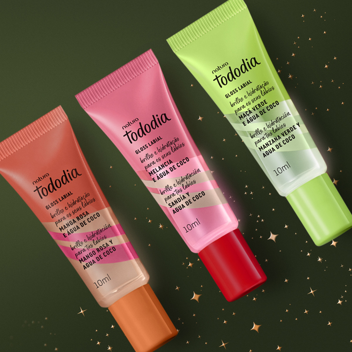 Ingredientes e embalagem do Kit Gloss