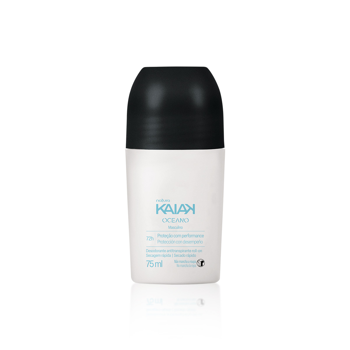 Desodorante Antitranspirante Roll-on Kaiak Oceano Masculino 4 Detalhe do roll-on Kaiak Oceano em uso