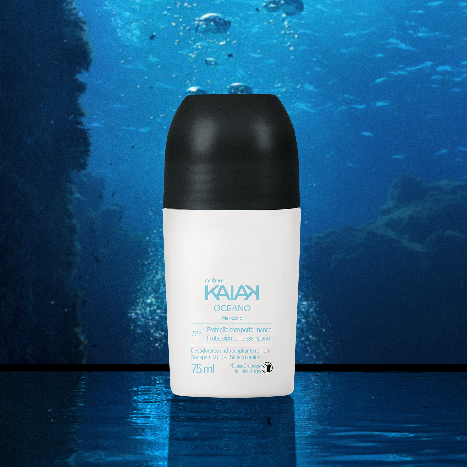 Desodorante Antitranspirante Roll-on Kaiak Oceano Masculino 3 Visual mobile do produto Kaiak Oceano