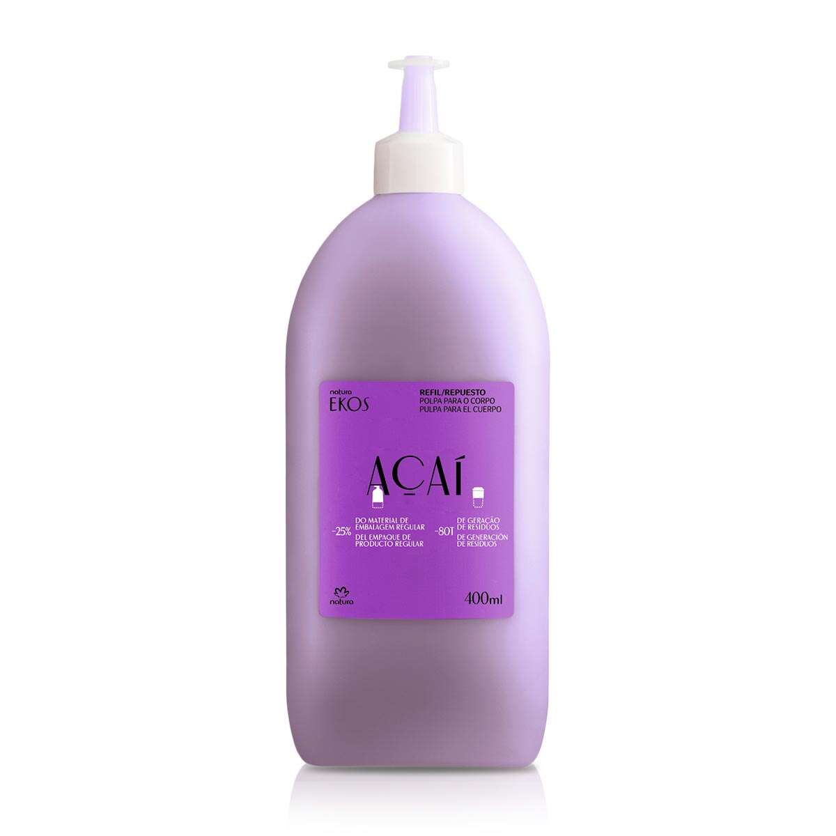 1766395215 208 Refil Polpa Desodorante Hidratante Para o Corpo Ekos Acai