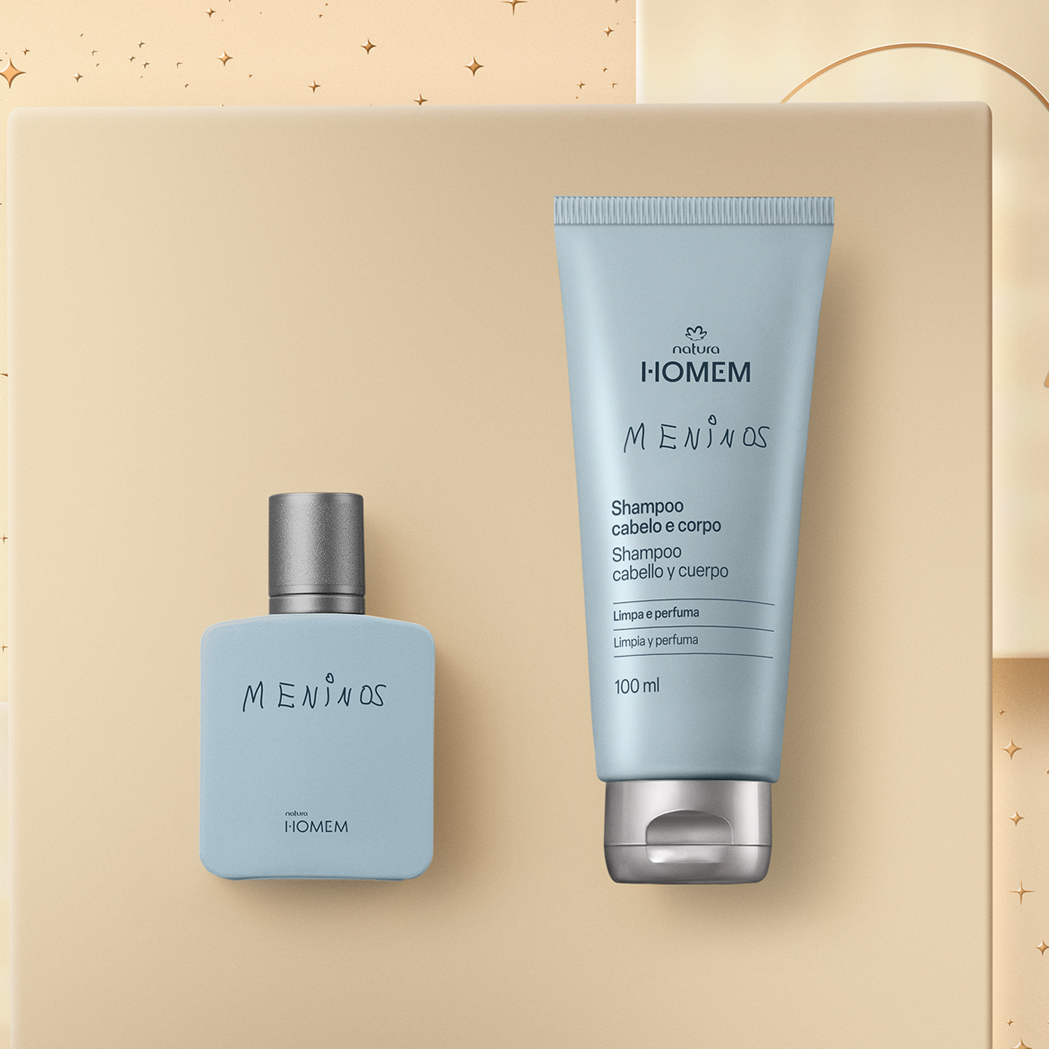 Visual mobile do kit Presente Natura Homem Meninos