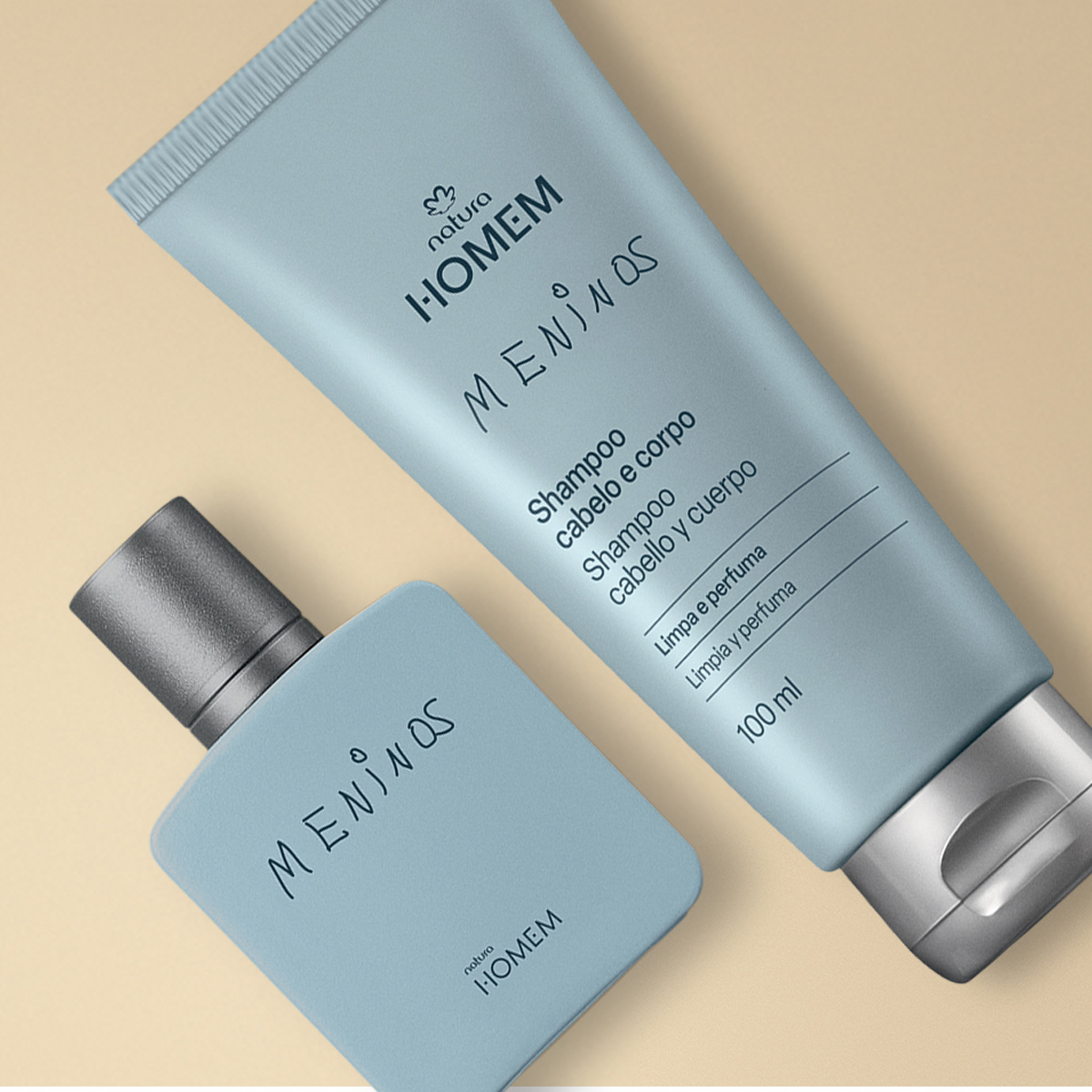 Shampoo 2 em 1 do Presente Natura Homem Meninos
