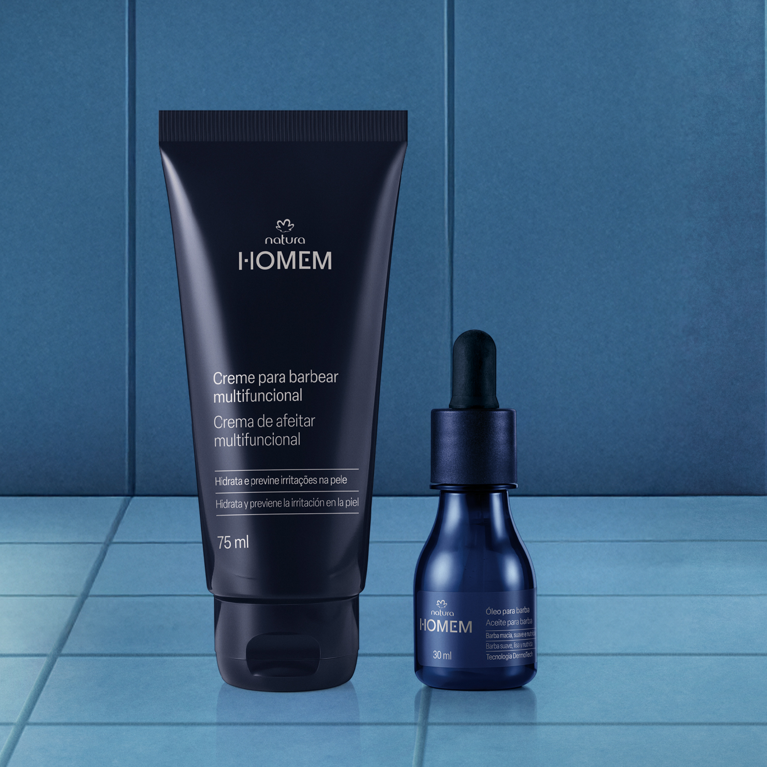 Kit Creme para Barbear e Óleo para Barba Natura Homem (2 produtos) 3 1766423788 218 Kit Creme para Barbear e Oleo para Barba Natura Homem