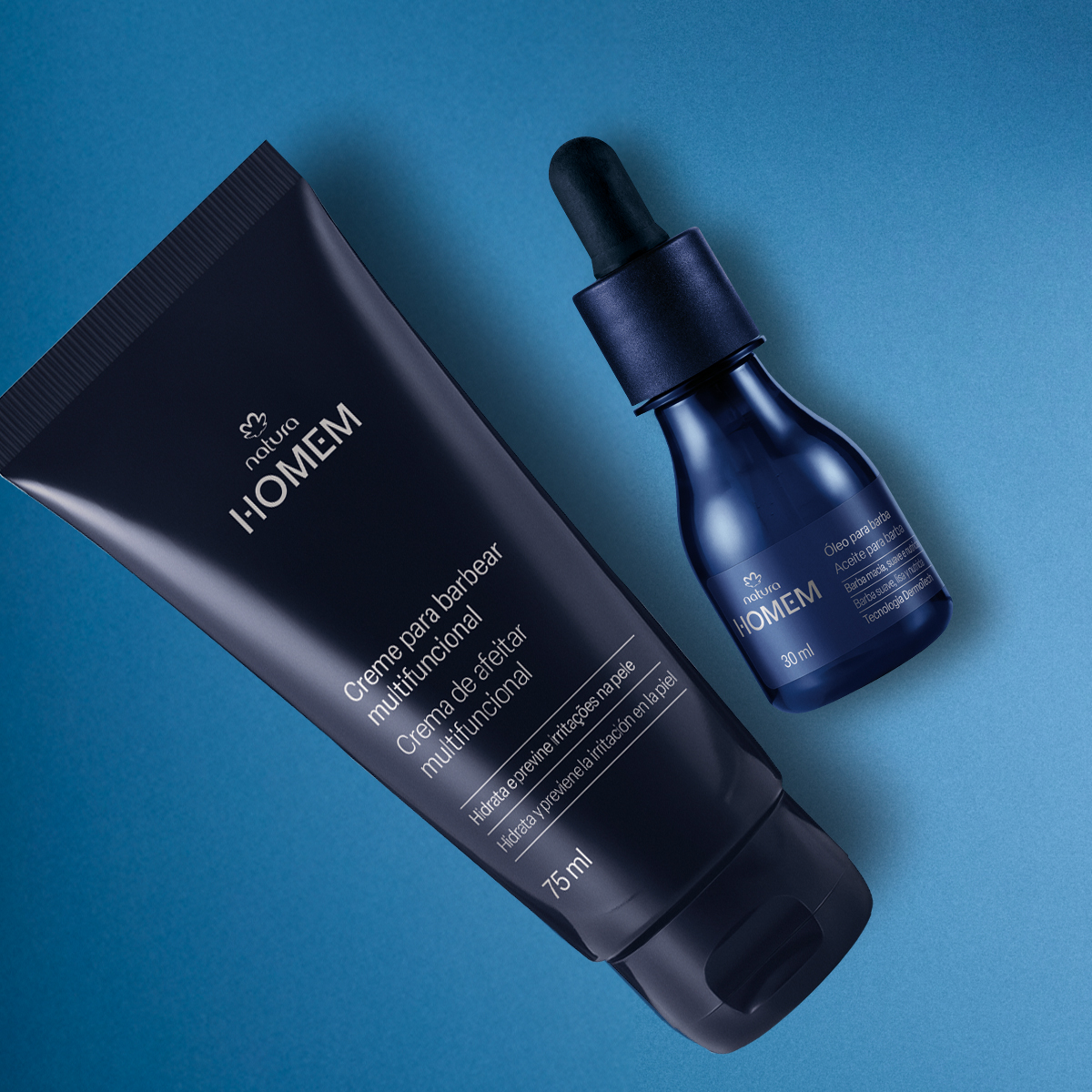 Kit Creme para Barbear e Óleo para Barba Natura Homem (2 produtos) 5 1766423788 543 Kit Creme para Barbear e Oleo para Barba Natura Homem