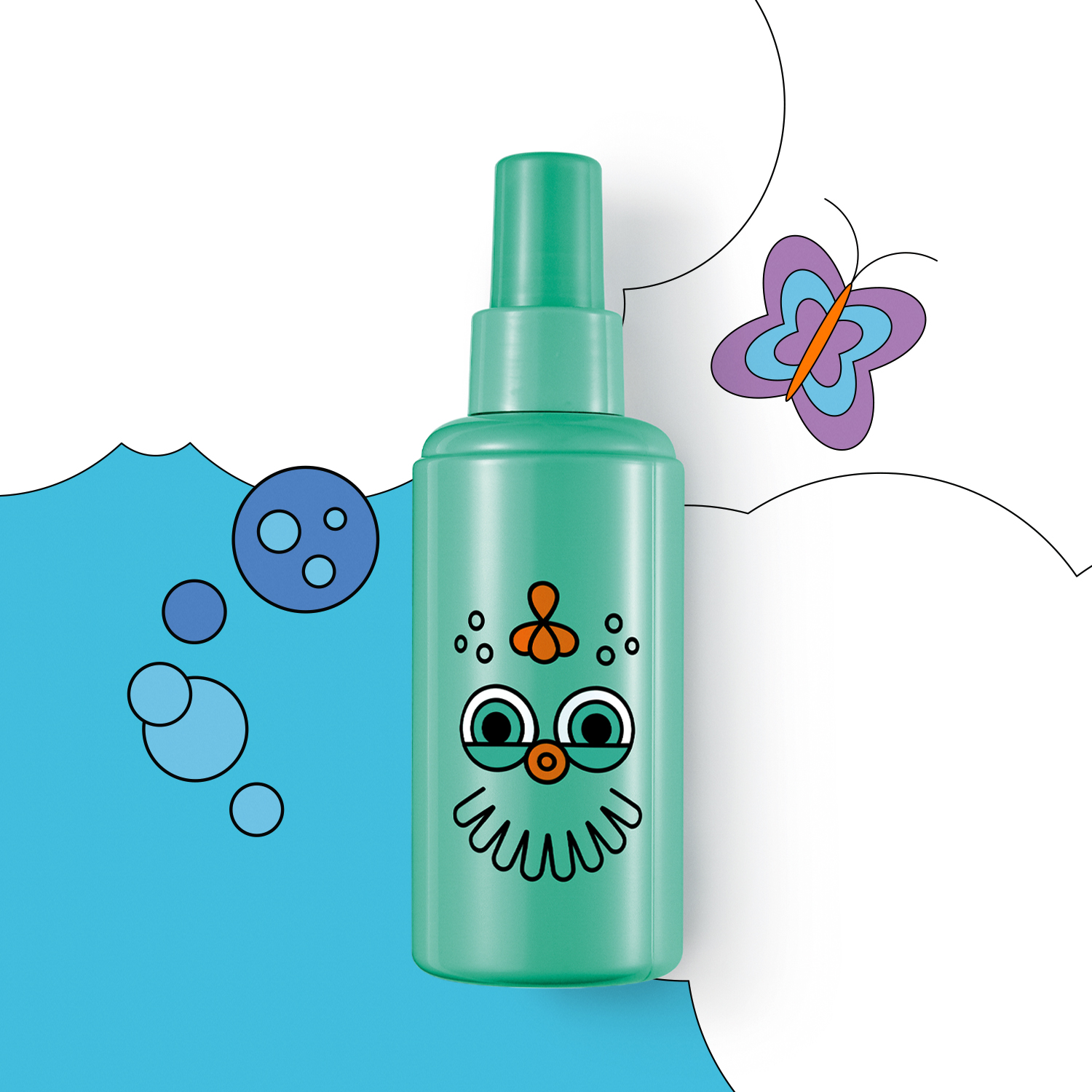 Embalagem mobile do Spray Naturé