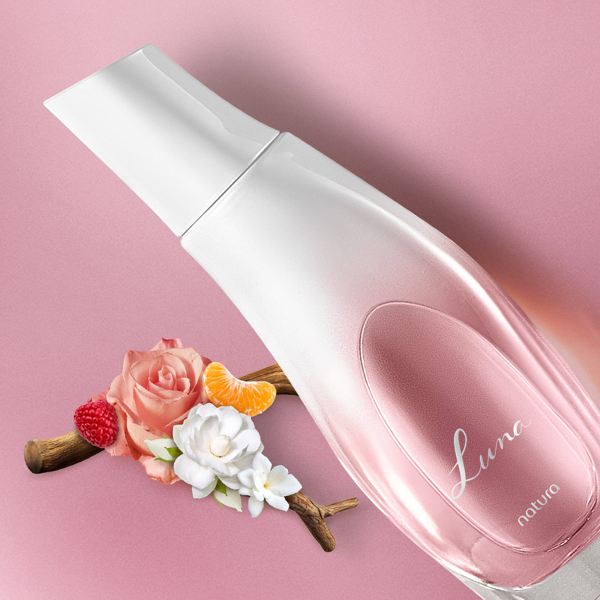 Outro ângulo do frasco Luna 75 ml