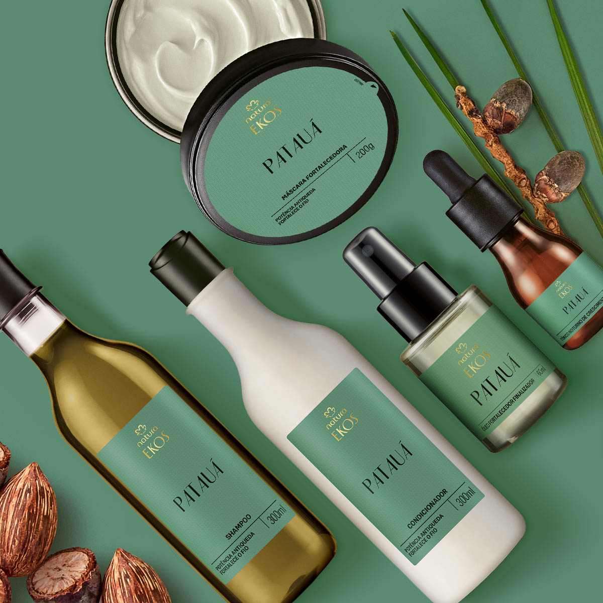 Kit Ekos Patauá Completo 5 Máscara e tônico do Kit Ekos Patauá