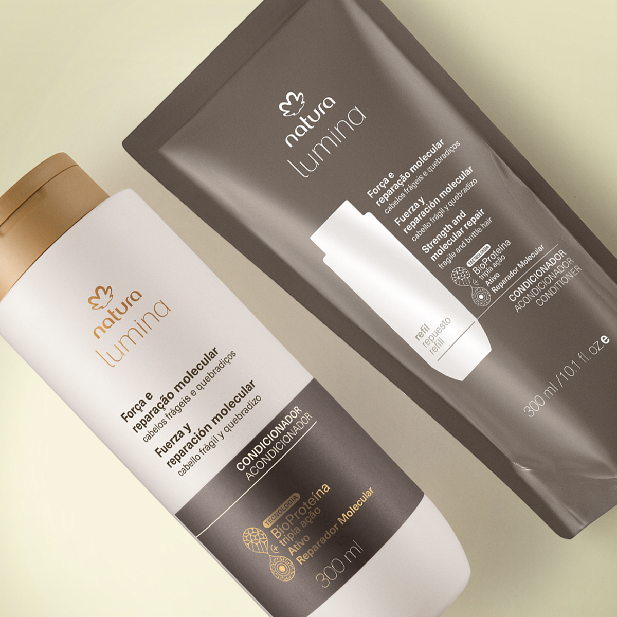 1766451829 486 Kit Condicionador Lumina Forca e Reparacao Molecular com Refil