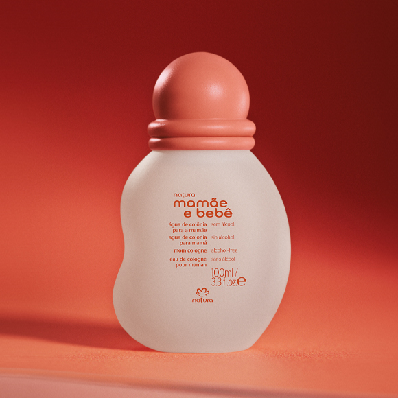Visual mobile da fragrância Mamãe e Bebê
