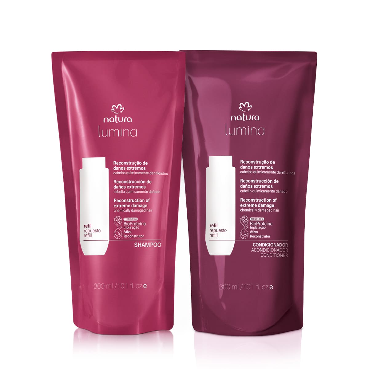 1766470148 809 Kit Refis Shampoo e Condicionador Lumina Reconstrucao de Danos