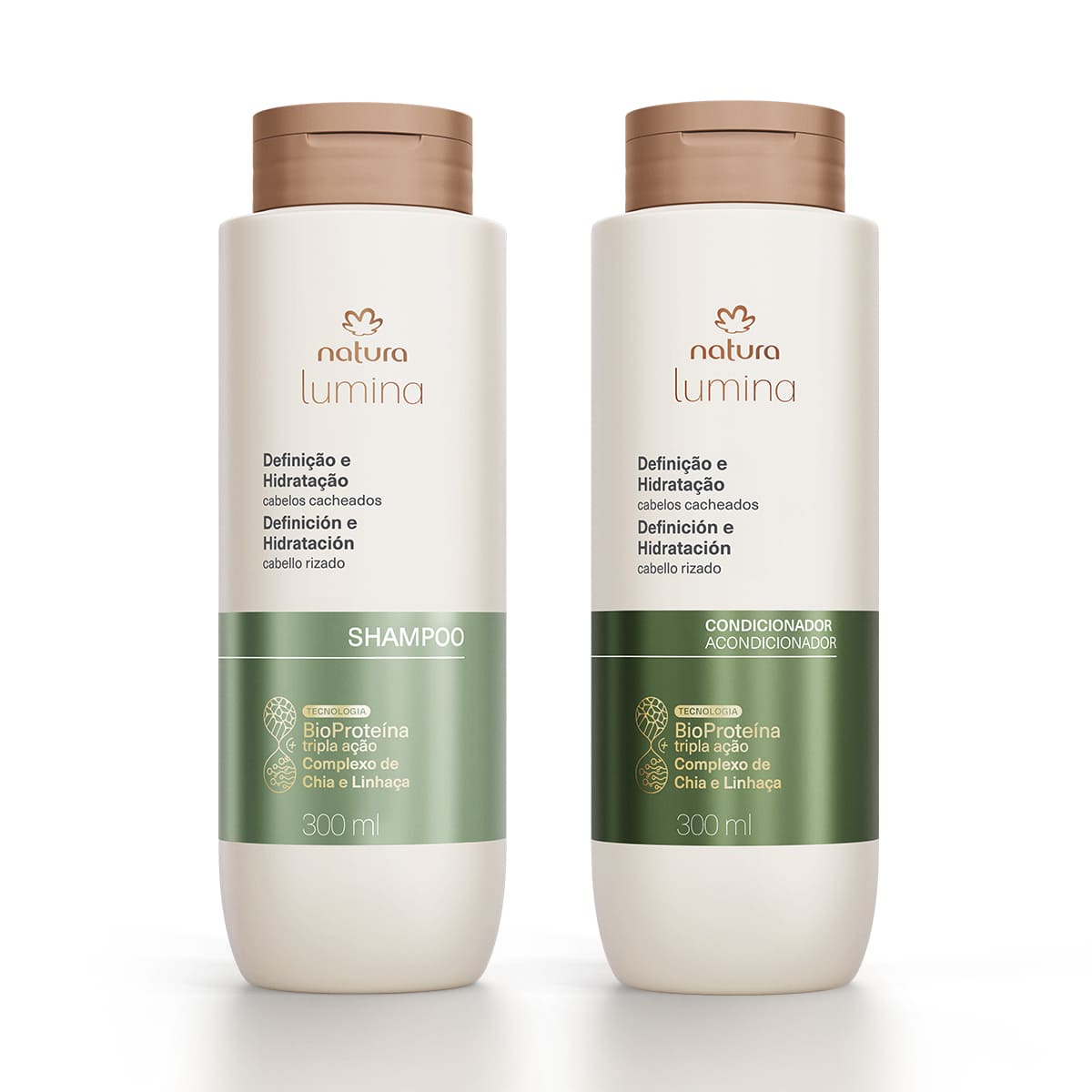 Kit Shampoo e Condicionador Lumina Definição e Hidratação de Cabelos Cacheados (2 produtos) 4 Shampoo Lumina em close-up