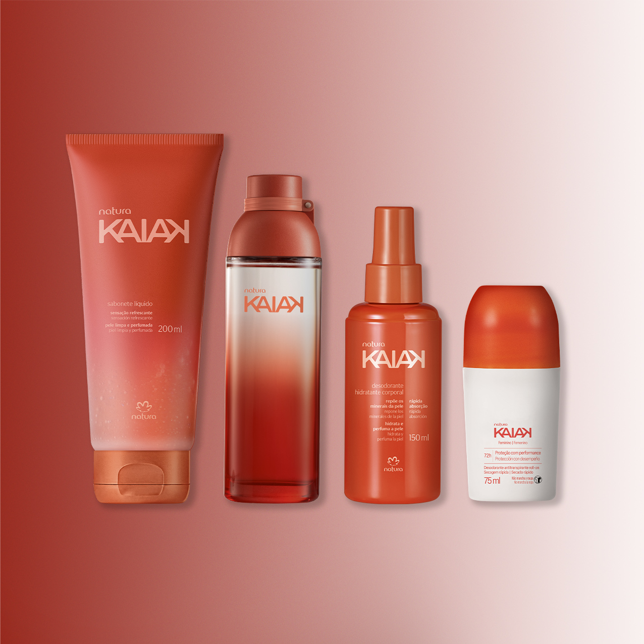 1766481823 767 Kit Kaiak Feminino Completo 4 produtos