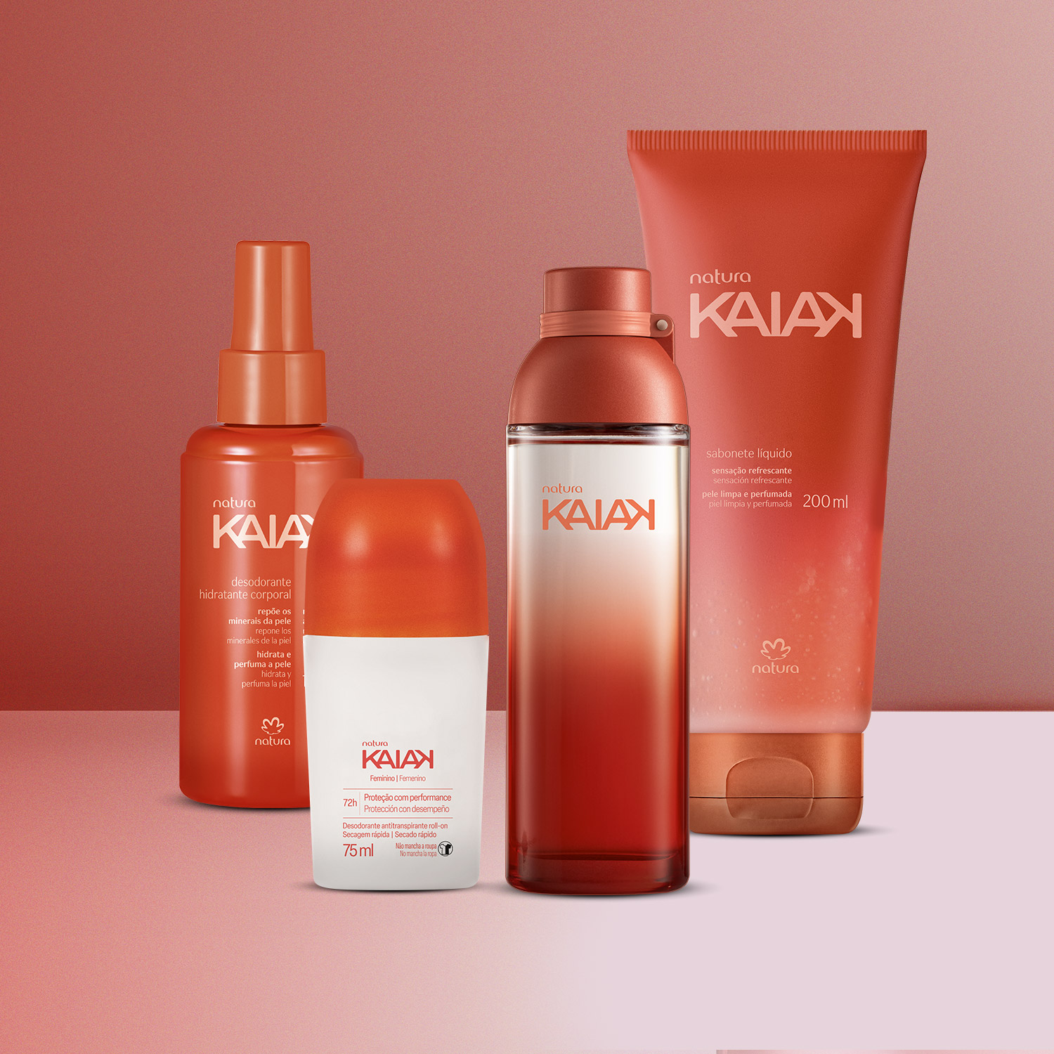 1766481823 869 Kit Kaiak Feminino Completo 4 produtos