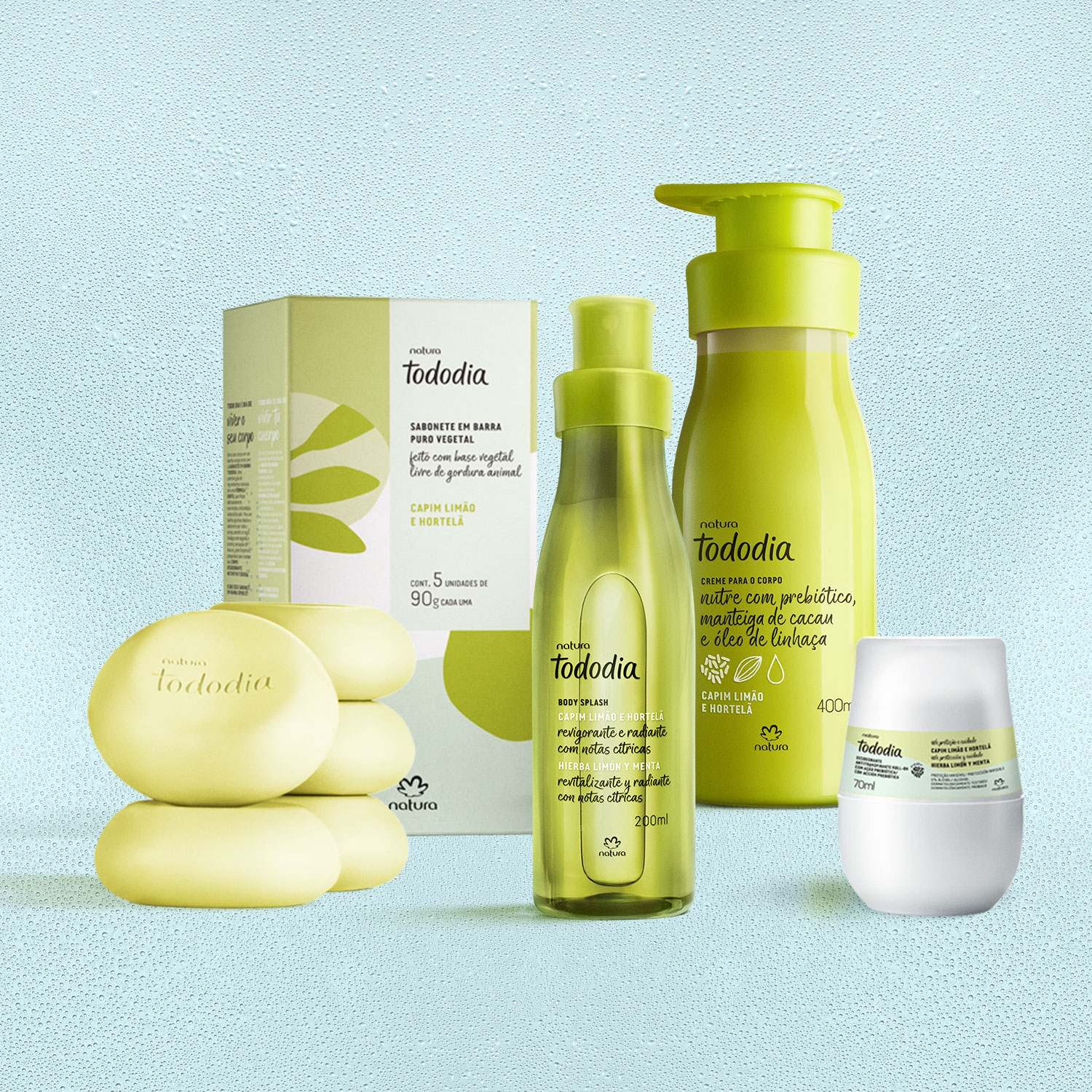 1766489321 563 Kit Tododia Capim Limao e Hortela Completo 4 produtos