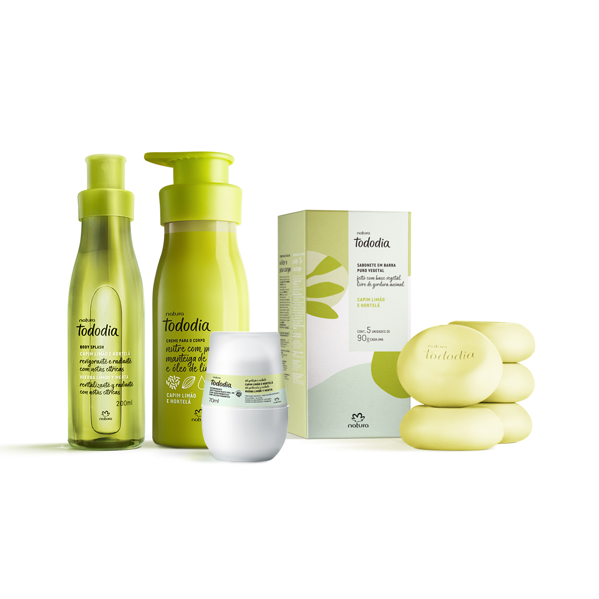 1766489322 296 Kit Tododia Capim Limao e Hortela Completo 4 produtos