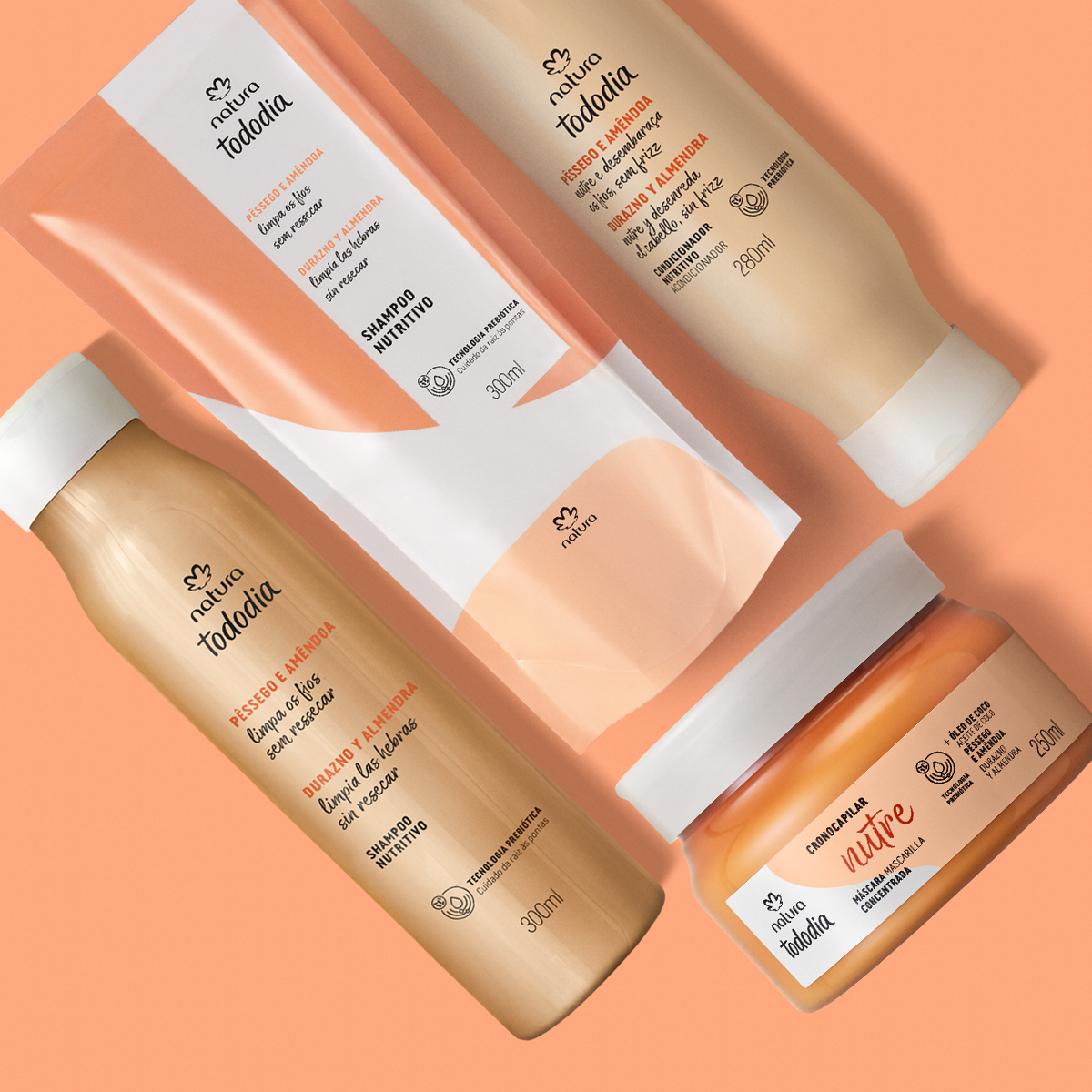 Produtos do kit lado a lado