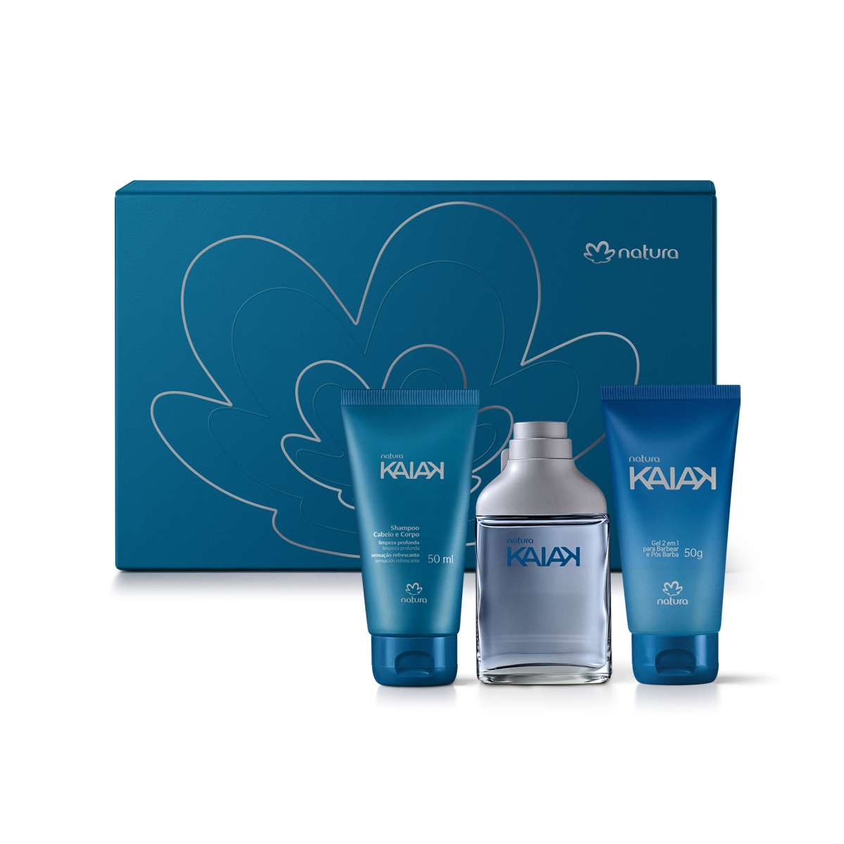 Shampoo e gel do kit Kaiak Masculino