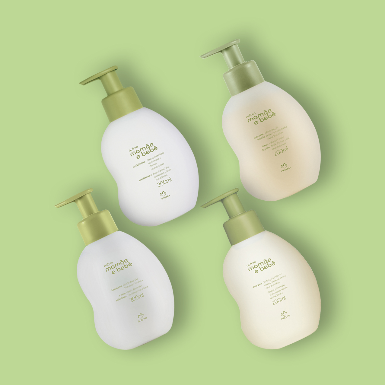 Kit Mamãe e Bebê Shampoo, Condicionador, Sabonete Líquido e Hidratante (4 produtos) 5 Sabonete e hidratante do kit Natura