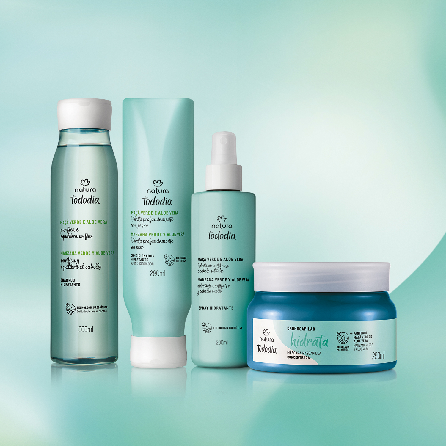 Kit Tododia Maçã Verde e Aloe Vera (4 produtos) 3 Visual mobile do Kit Tododia