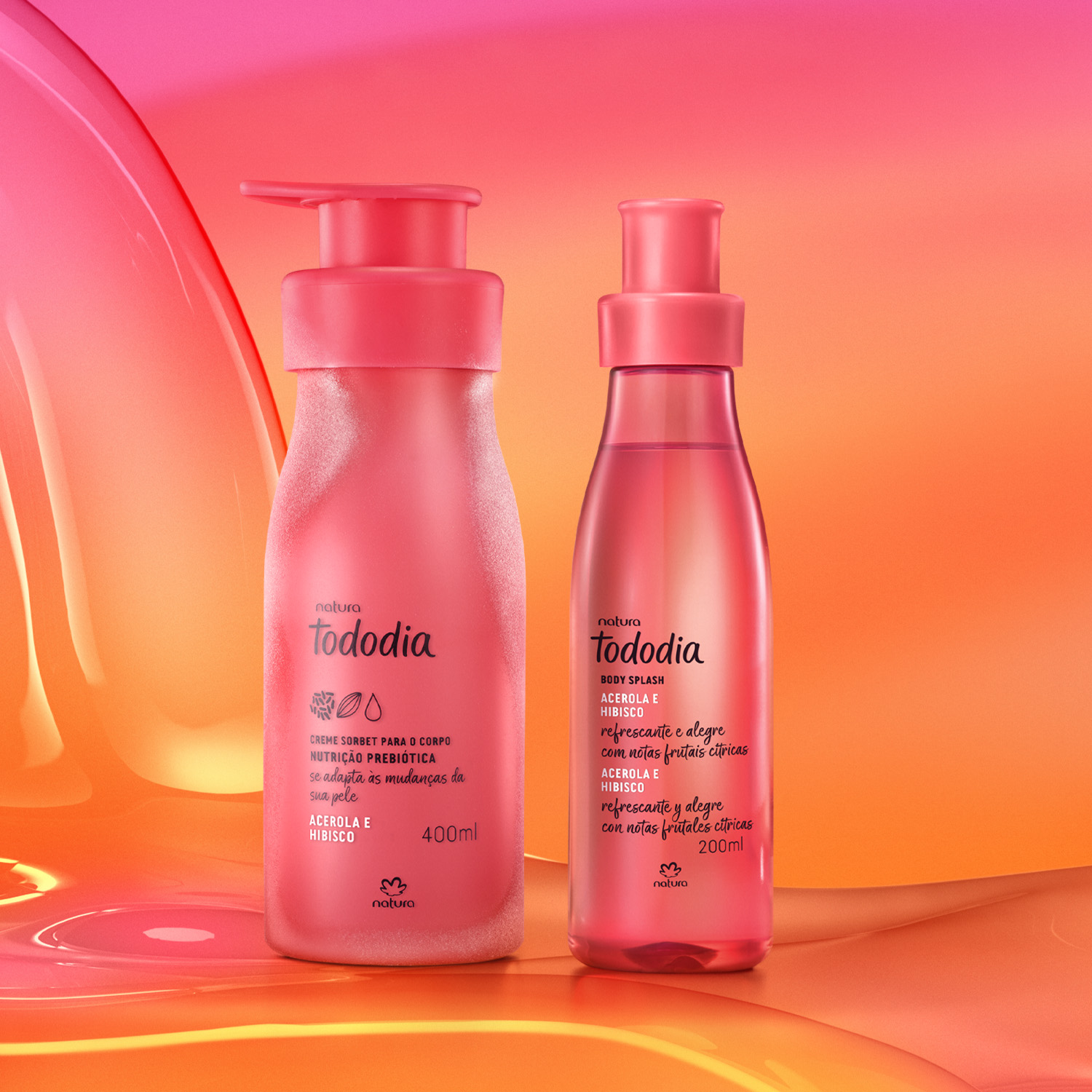 1766496495 798 Kit Body Splash e Creme Sorbet Nutritivo Tododia Acerola e