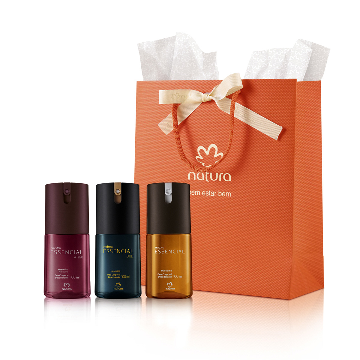 1766498303 208 Presente Natura Essencial Trio de Desodorantes Masculino 3 unidades