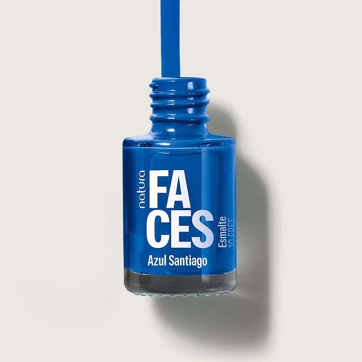 Detalhes do Esmalte Faces Azul Santiago