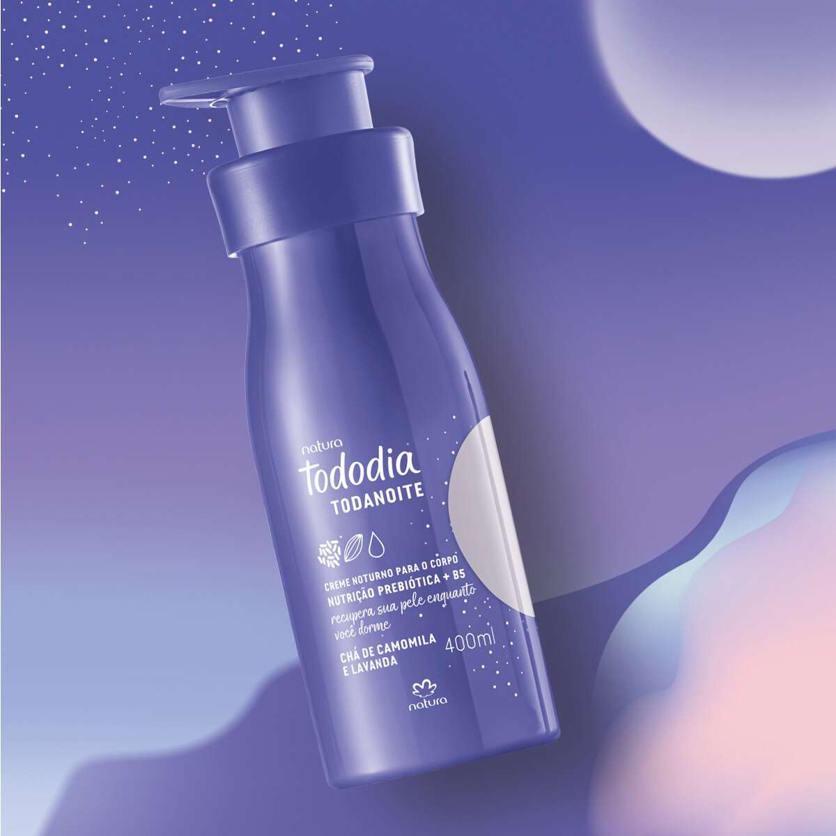 Imagem close-up do Creme Noturno Para o Corpo Tododia Todanoite