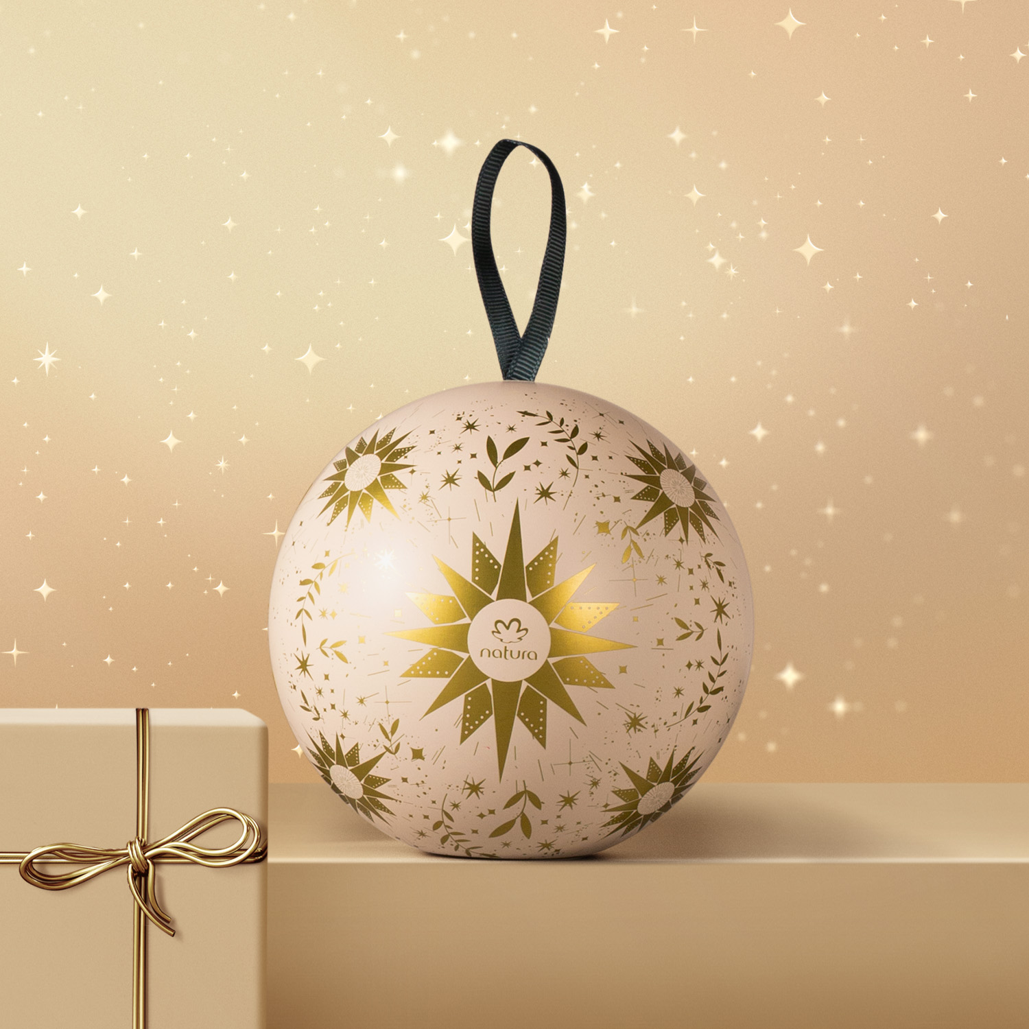 Visual mobile da Bola de Natal Natura