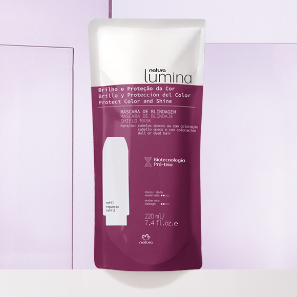 Refil Máscara de Blindagem para Cabelos Opacos ou com Coloração Lumina 3 1766523332 12 Refil Mascara de Blindagem para Cabelos Opacos ou com Coloracao