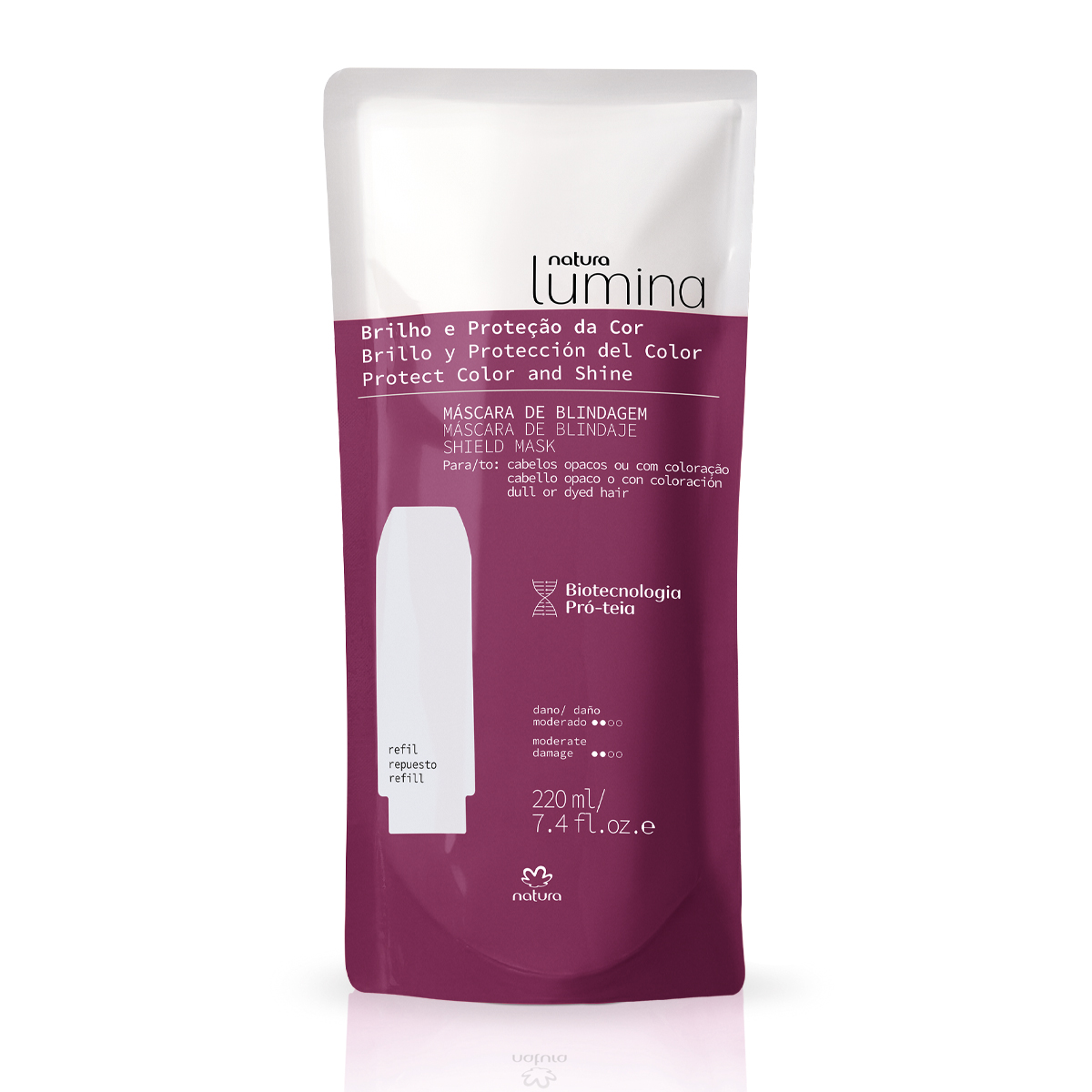 Refil Máscara de Blindagem para Cabelos Opacos ou com Coloração Lumina 4 1766523333 293 Refil Mascara de Blindagem para Cabelos Opacos ou com Coloracao