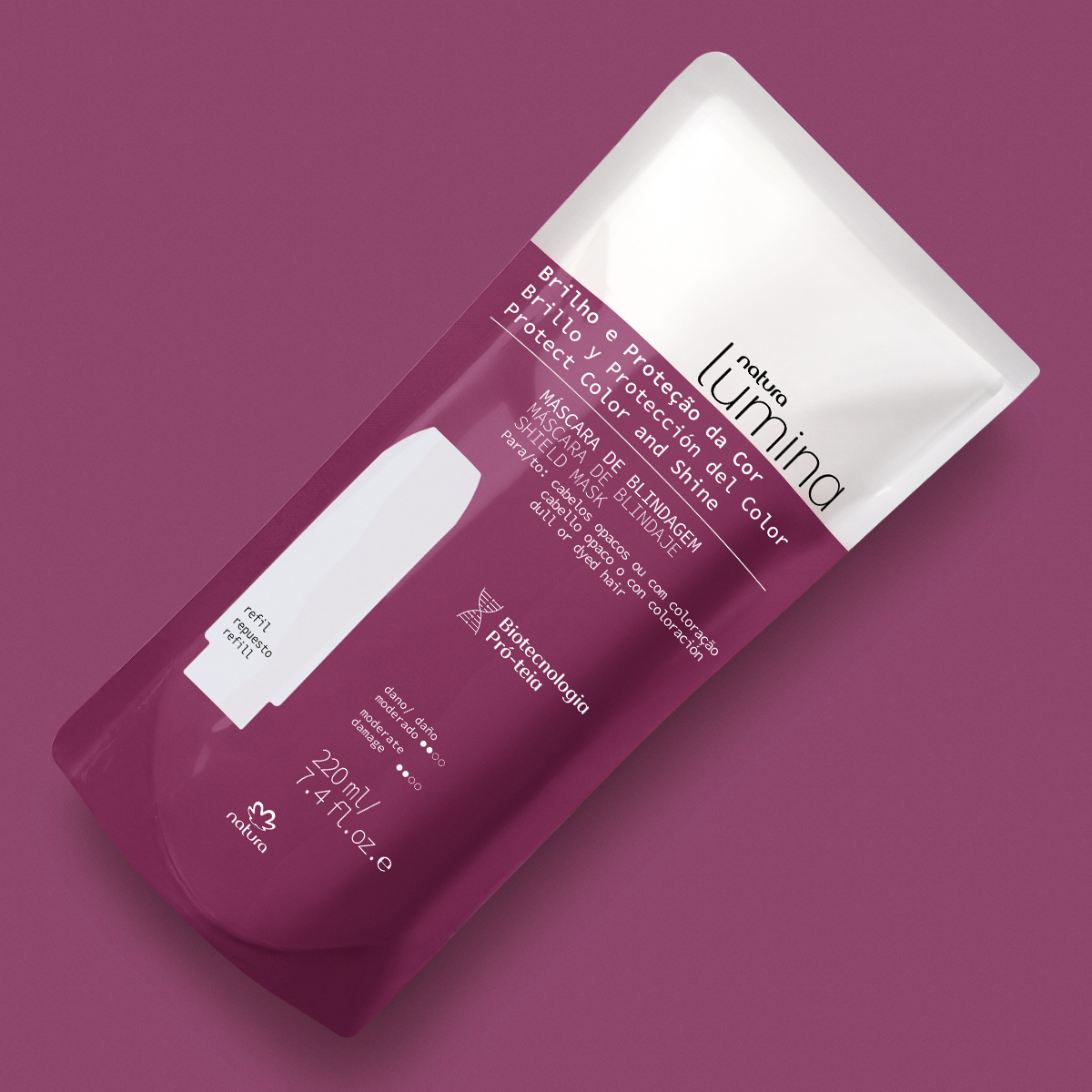Refil Máscara de Blindagem para Cabelos Opacos ou com Coloração Lumina 5 1766523333 652 Refil Mascara de Blindagem para Cabelos Opacos ou com Coloracao