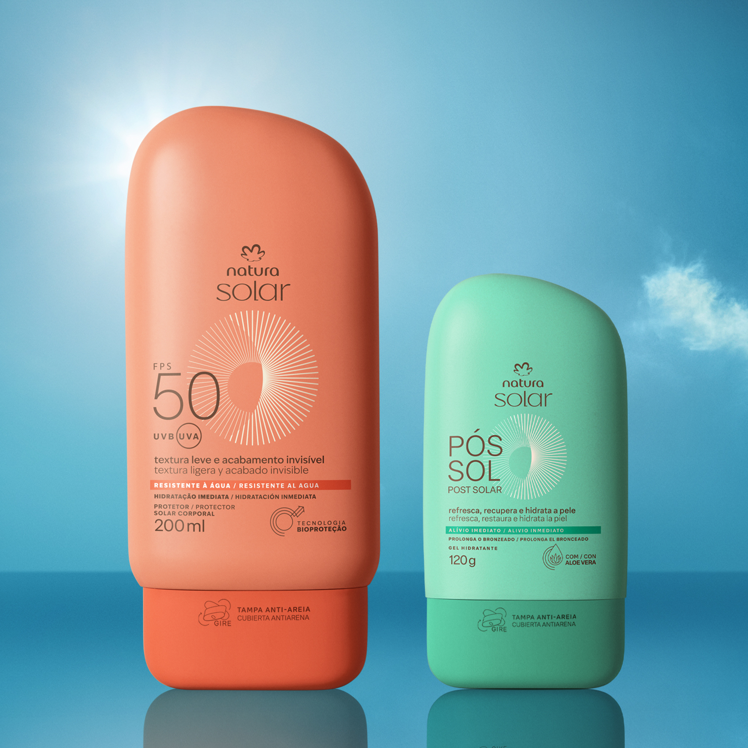 Kit Protetor Solar Corporal FPS 50 e Gel Hidratante Pós-sol Natura Solar 3 1766531305 546 Kit Protetor Solar Corporal FPS 50 e Gel Hidratante Pos sol