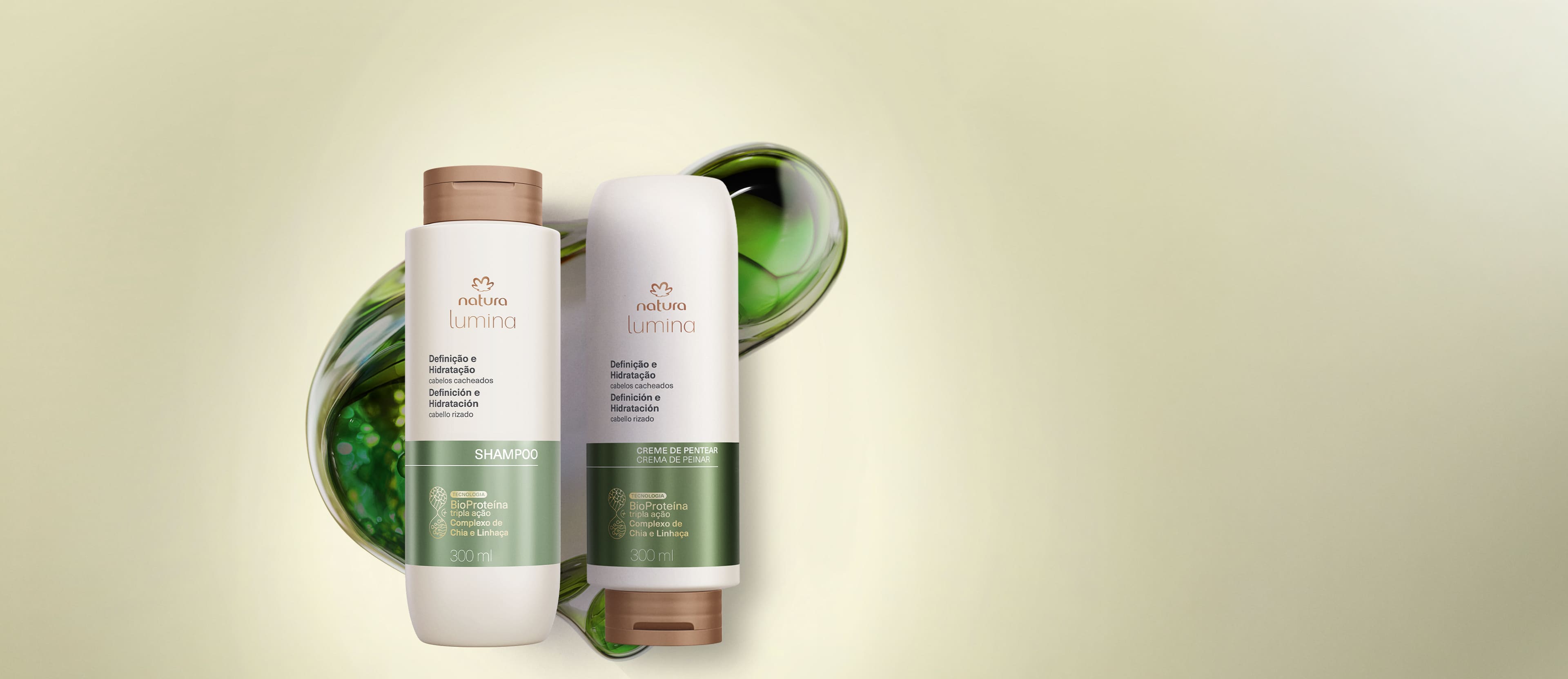 1766567781 990 Kit Shampoo e Creme de Pentear Lumina para Definicao e