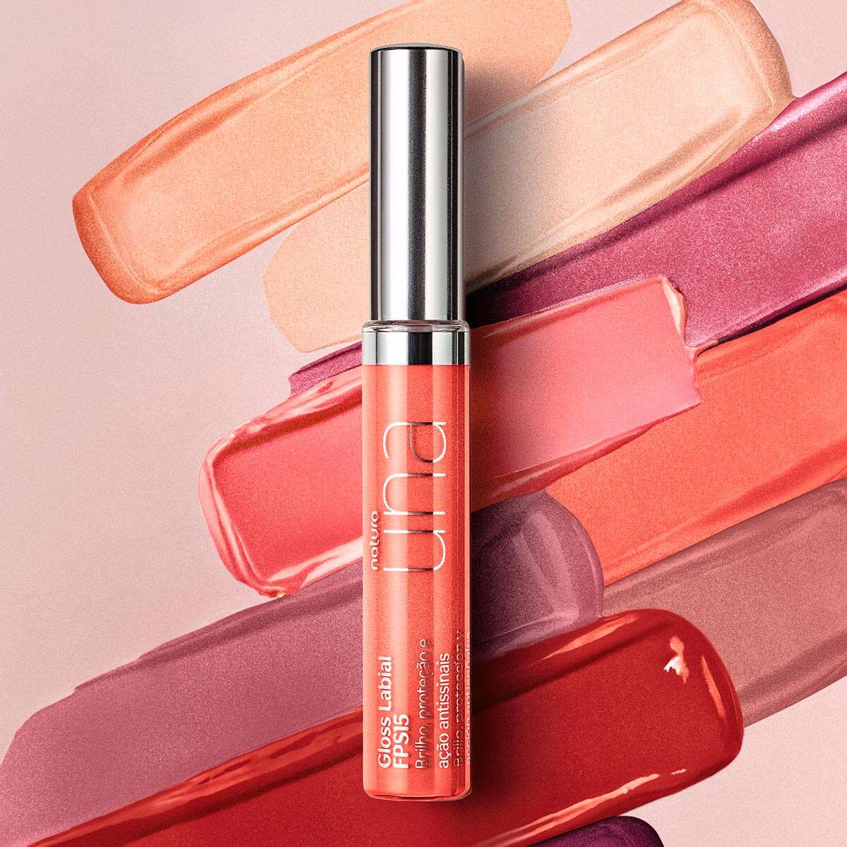 Outro ângulo do Gloss Labial Una Coral 1