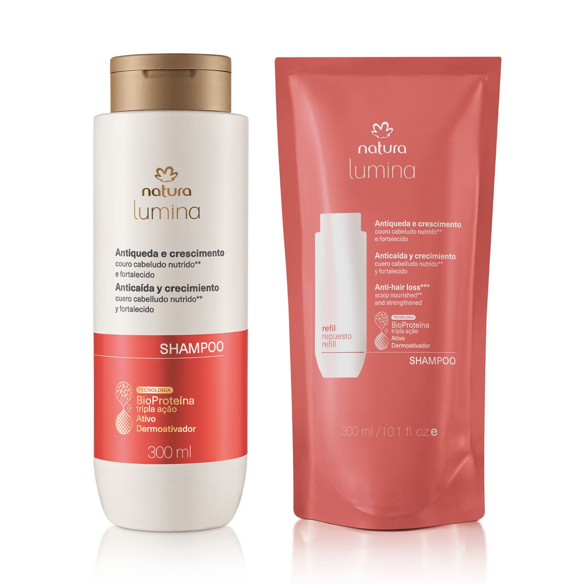 1766654634 637 Kit Shampoo Estimulante Lumina Antiqueda e Crescimento com Refil 2